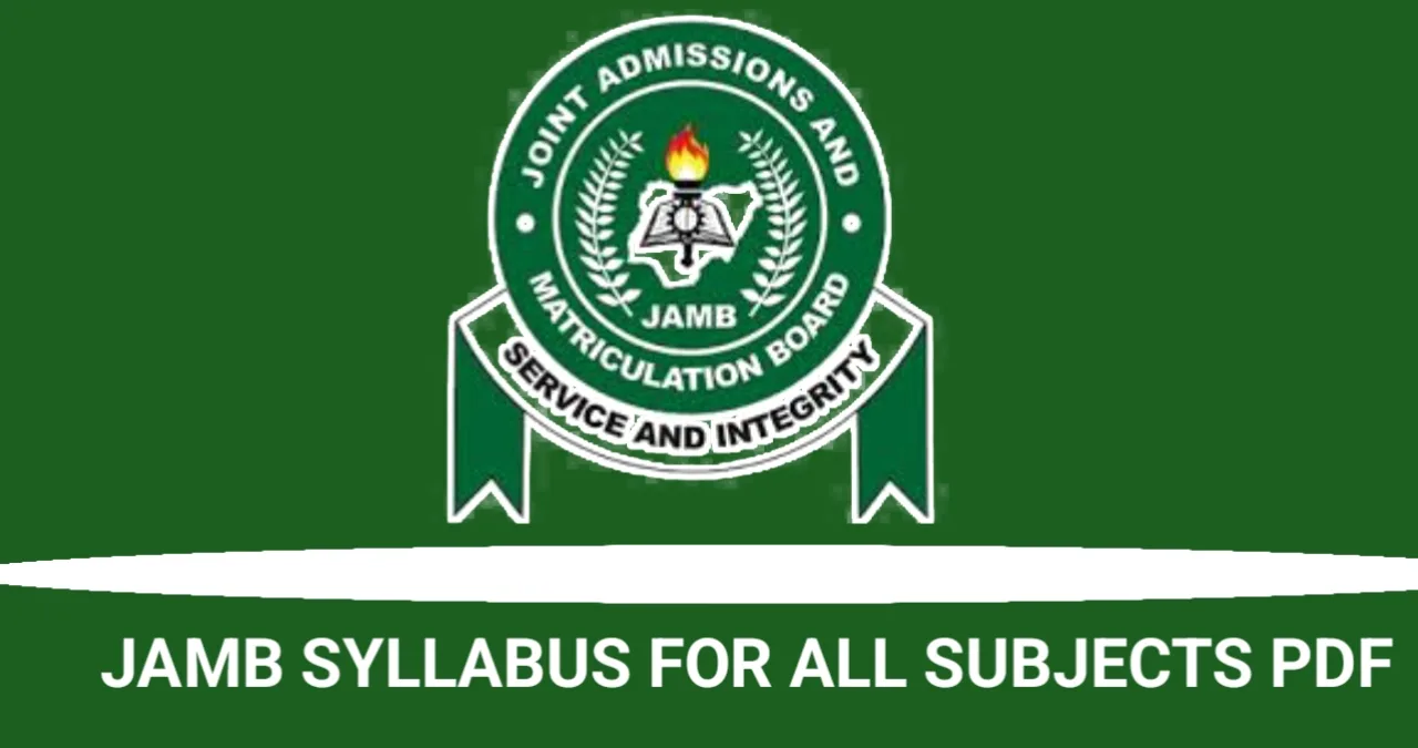 JAMB Syllabus for All Subjects PDF for UTME