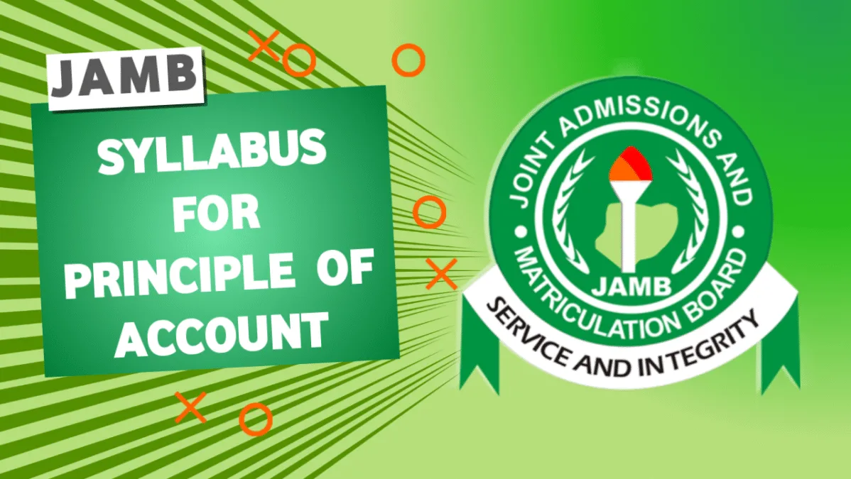 JAMB Syllabus for Principles of Accounts